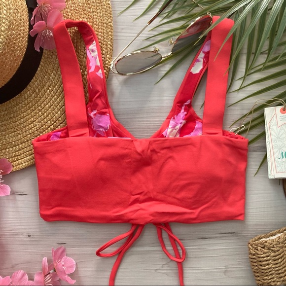 RARE Maaji π Candy Apple 4-Way Reversible Floral Bikini Top πππΌββοΈπ - Picture 7 of 15